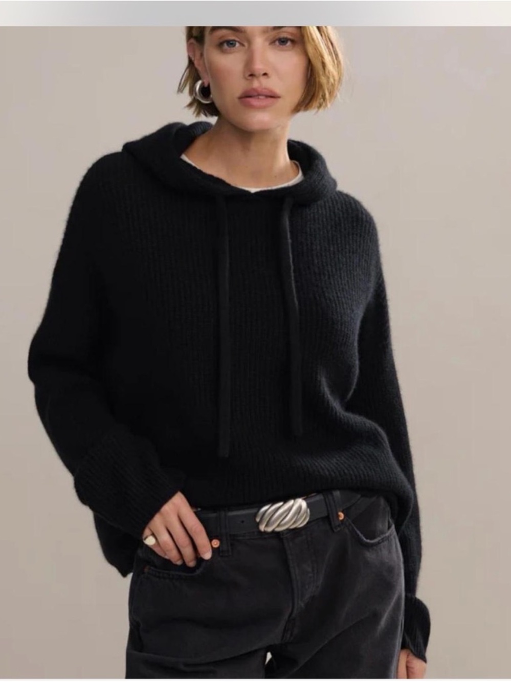 Jenni Kayne wool and alpaca hoodie sweater